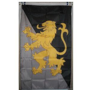 House Corrino Dune Frank Herbert 3'x5' Black Gray Vertical Flag Banner Atreides